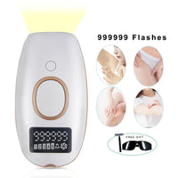 Laser IPL Hair Removal Device - Permanent Painless Epilator with LCD Screen, 990K Flashes for Women & Men - BLENDMART