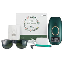 Laser IPL Hair Removal Device - Permanent Painless Epilator with LCD Screen, 990K Flashes for Women & Men - BLENDMART